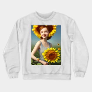 Sunflowers on a Summers Day Crewneck Sweatshirt